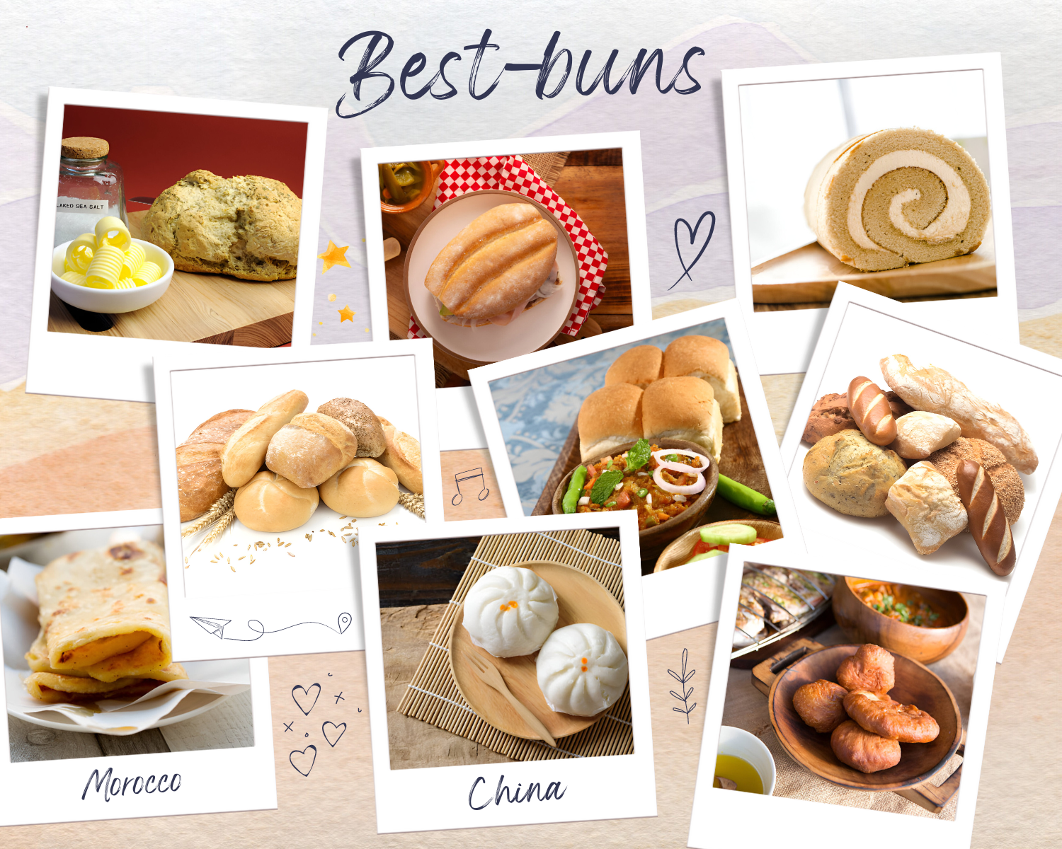 World's buns Collage