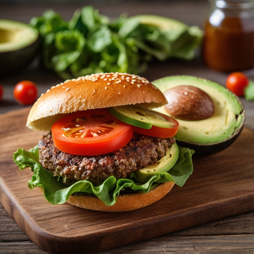 LowCarb Hamburger Bun