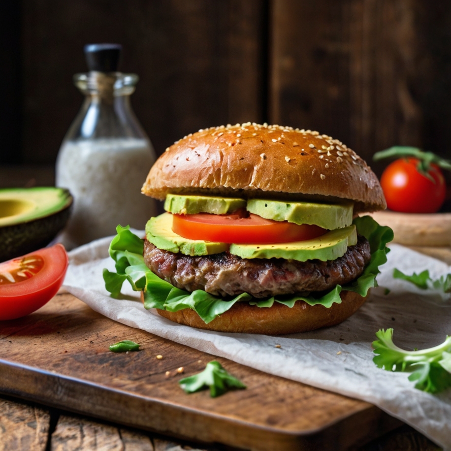 LowCarb Hamburger Bun