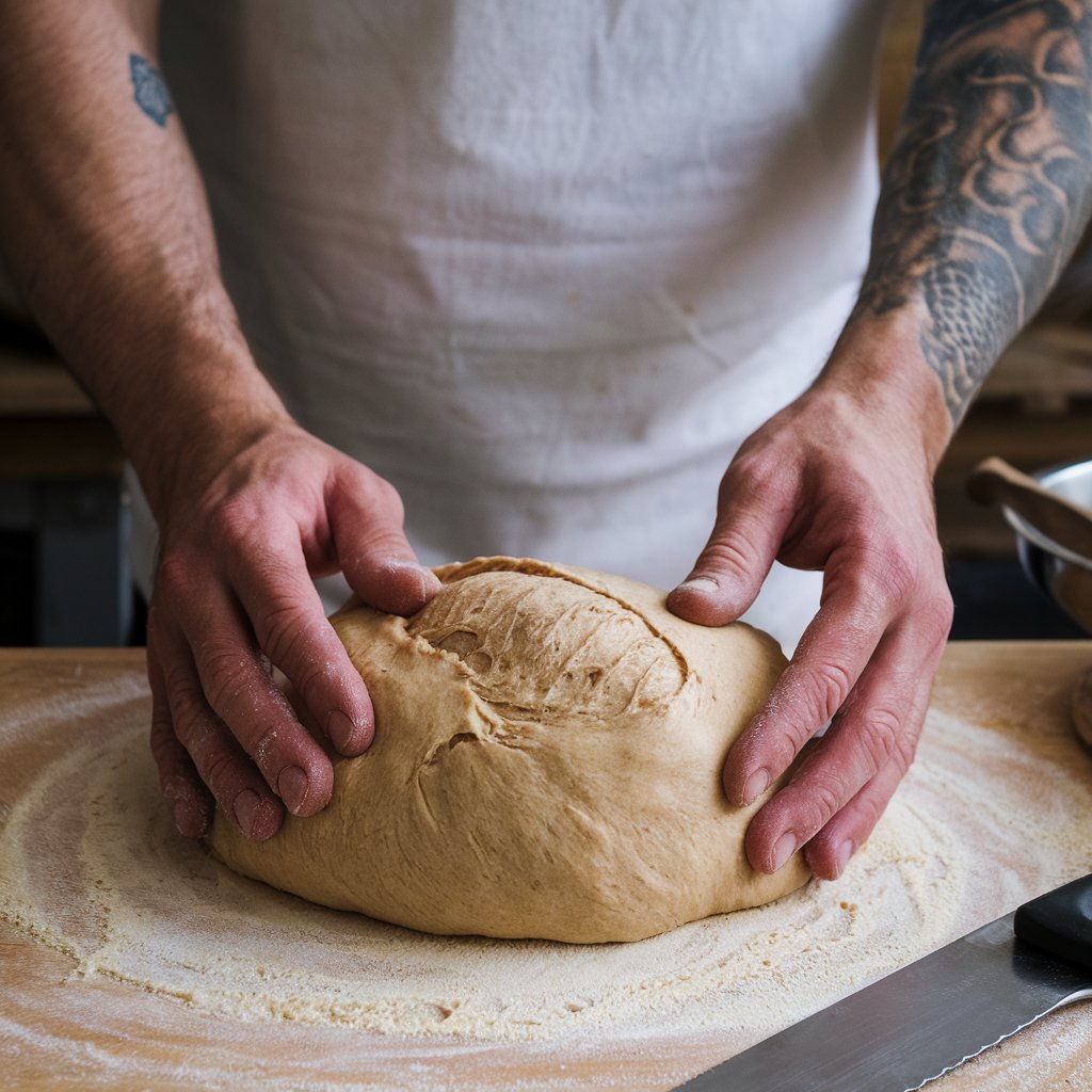 The Science of Fermentation : Hands Shaping Dough