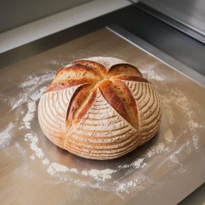 Perfectly Shaped Boule Loaf Bread