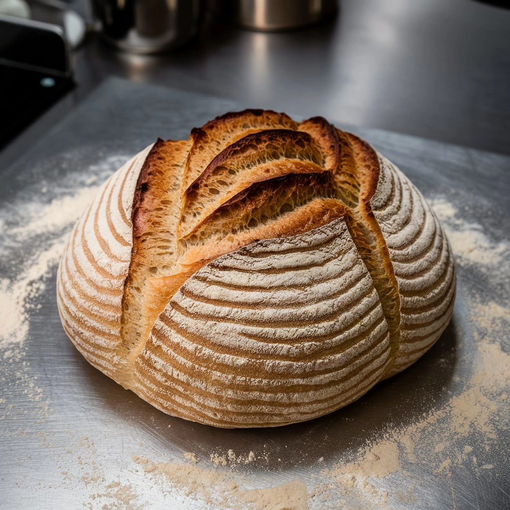 Perfectly Shaped Boule Loaf Bread